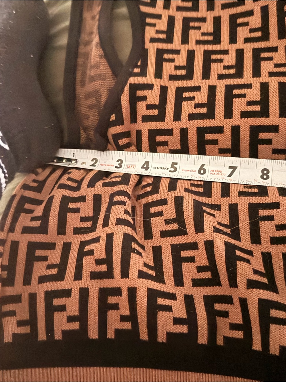 Fendi Brown & Black FF Knit Tank Top - Picture 8 of 8